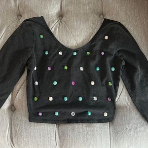 Silence & Noise cropped shirt, Small